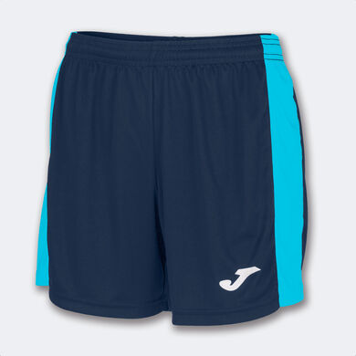 Pantaloncini donna Maxi blu navy turchese fluorescente