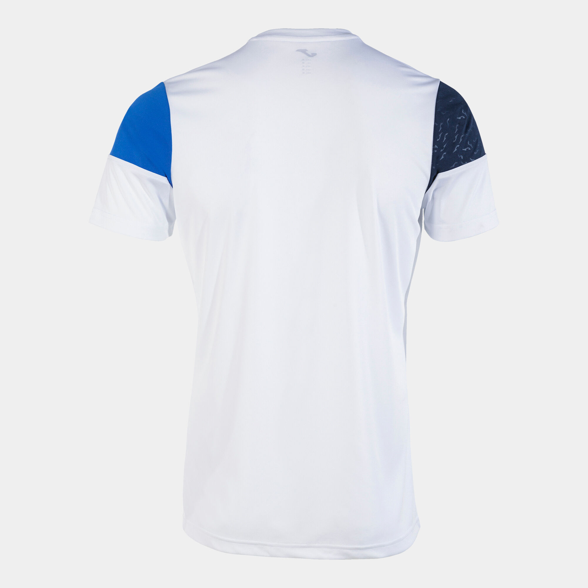 Koszulka z krótkim rękawem mężczyźni Crew V bialy niebieski royal