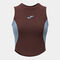 Camiseta sin mangas mujer R-City Fall marr&oacute;n