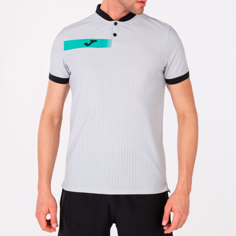 MANGA CORTA HOMBRE OPEN GRIS NEGRO | JOMA®