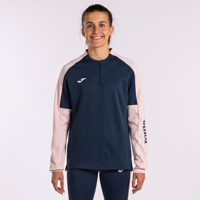 Felpe donna Eco Championship blu navy rosa