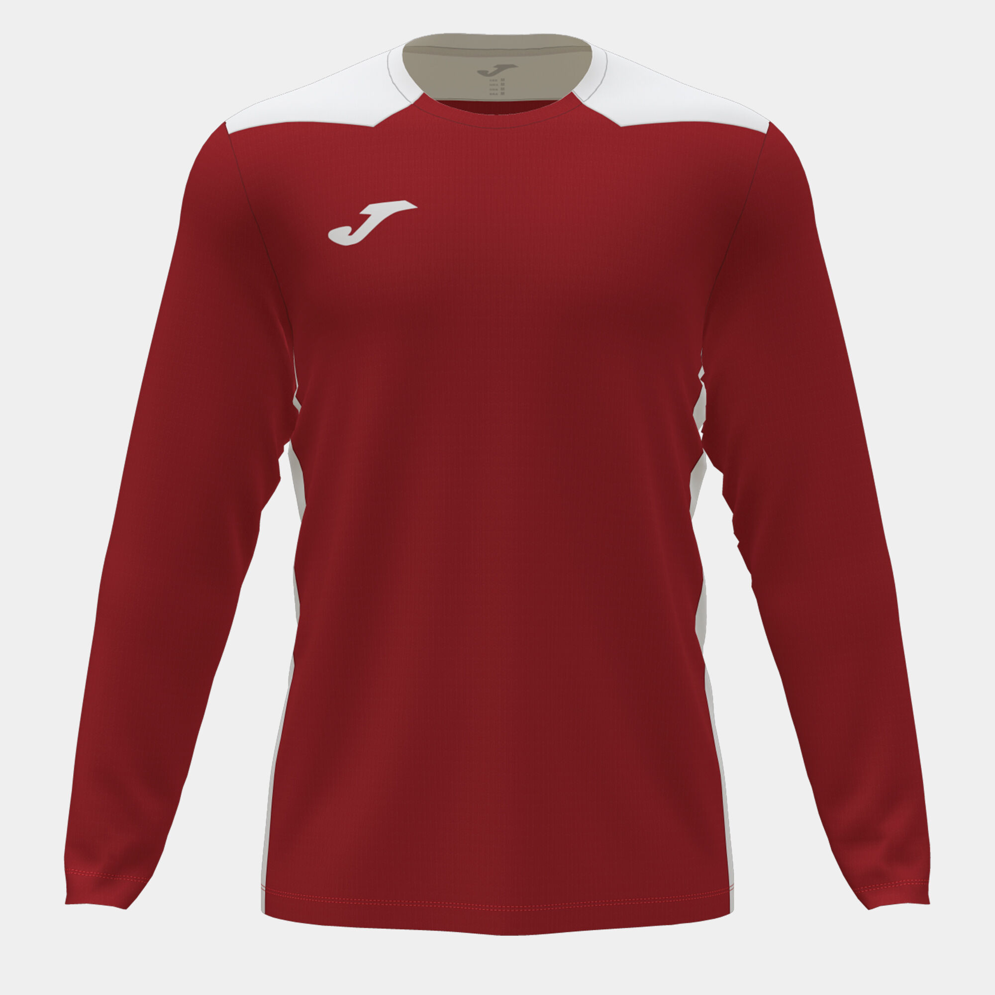 Maillot manches longues homme Championship VI rouge blanc