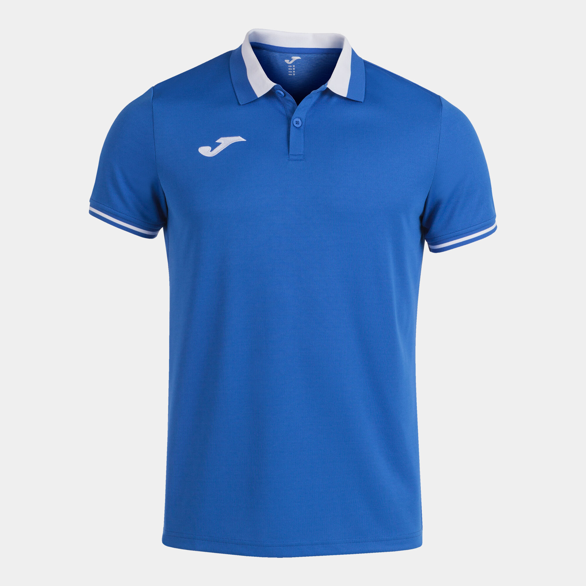 Polo shirt short-sleeve man Championship VI royal blue white