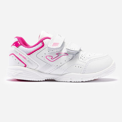 Pantofi sport casual School 21 junior alb fucsia