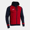 Chaqueta con capucha hombre Lider rojo dark navy