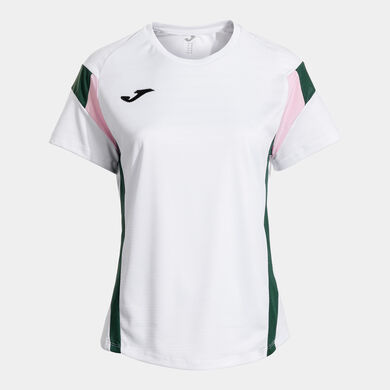Camiseta manga corta mujer Montreal blanco verde