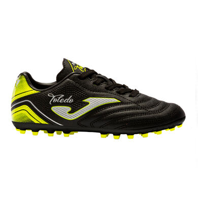 Botas fútbol Toledo 22 césped artificial AG junior negro