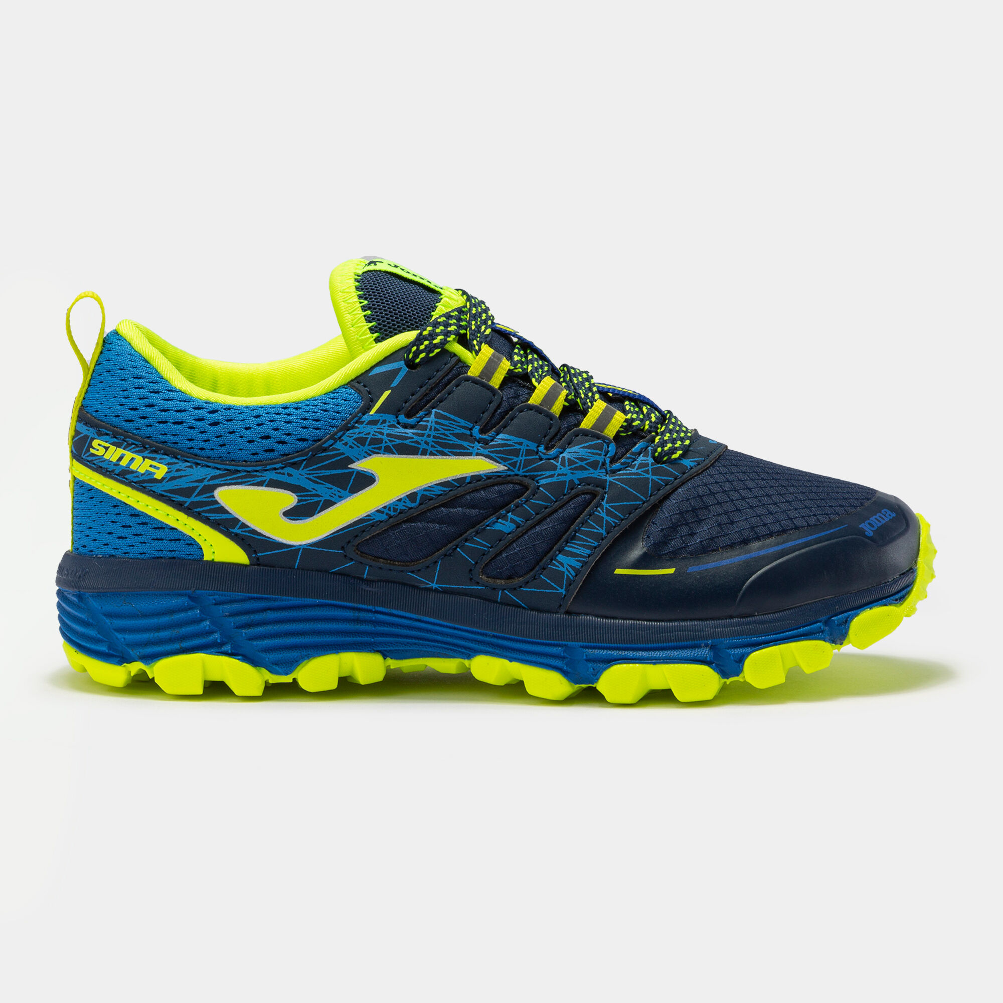 TRAIL-RUNNING SHOES SIMA 22 JUNIOR NAVY BLUE LIME