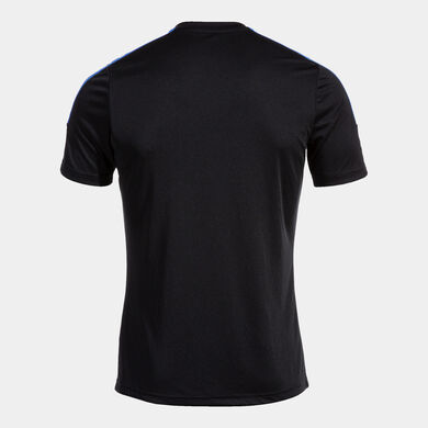 T-shirt manga curta homem Olimpiada preto azul royal