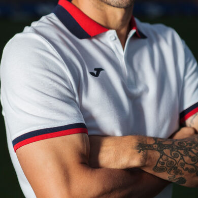 Polo shirt short-sleeve man Confort II white