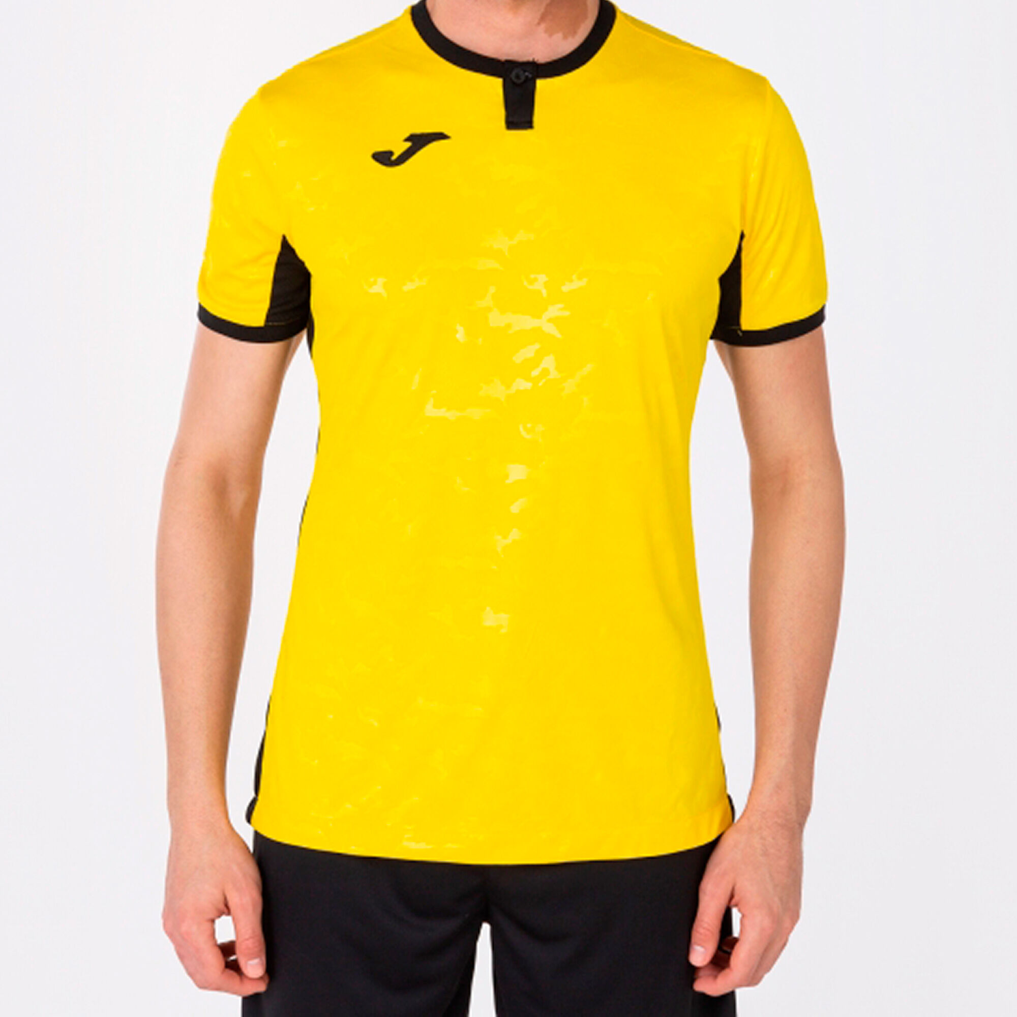 T-shirt manga curta homem Toletum II amarelo preto