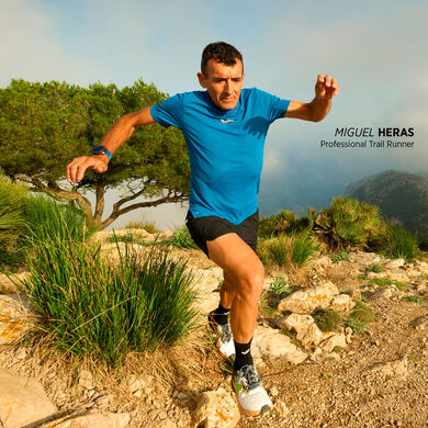 Tricou cu mânecă scurtă bărbaȚi R-Trail Nature albastru