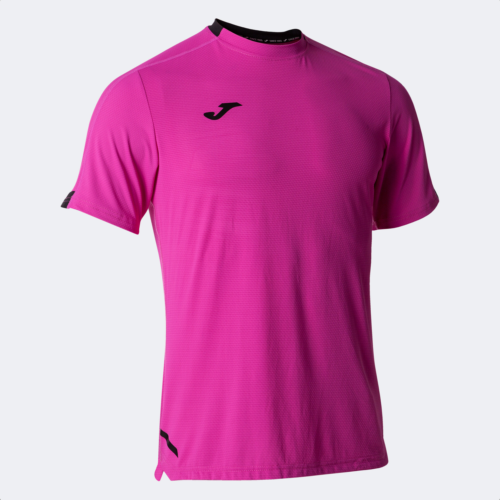 T-shirt manga curta homem Smash rosa fluorescente