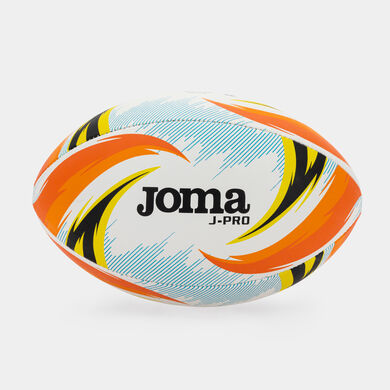 Balón rugby J-Pro Rugby blanco naranja