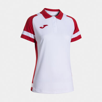 Polo shirt short-sleeve woman Lider white red