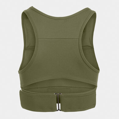 Sports bra woman combat green