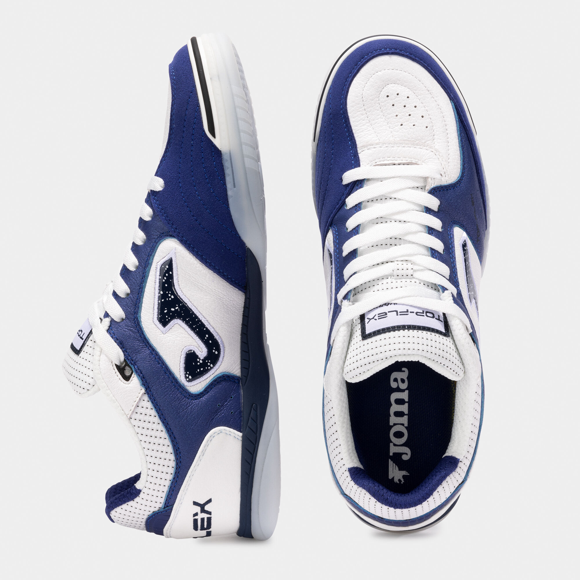 Futsal shoes Top Flex 25 indoor white royal blue | JOMA®