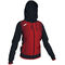 Chaqueta con capucha mujer Supernova negro rojo