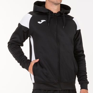 Chaqueta con capucha hombre Crew III negro blanco