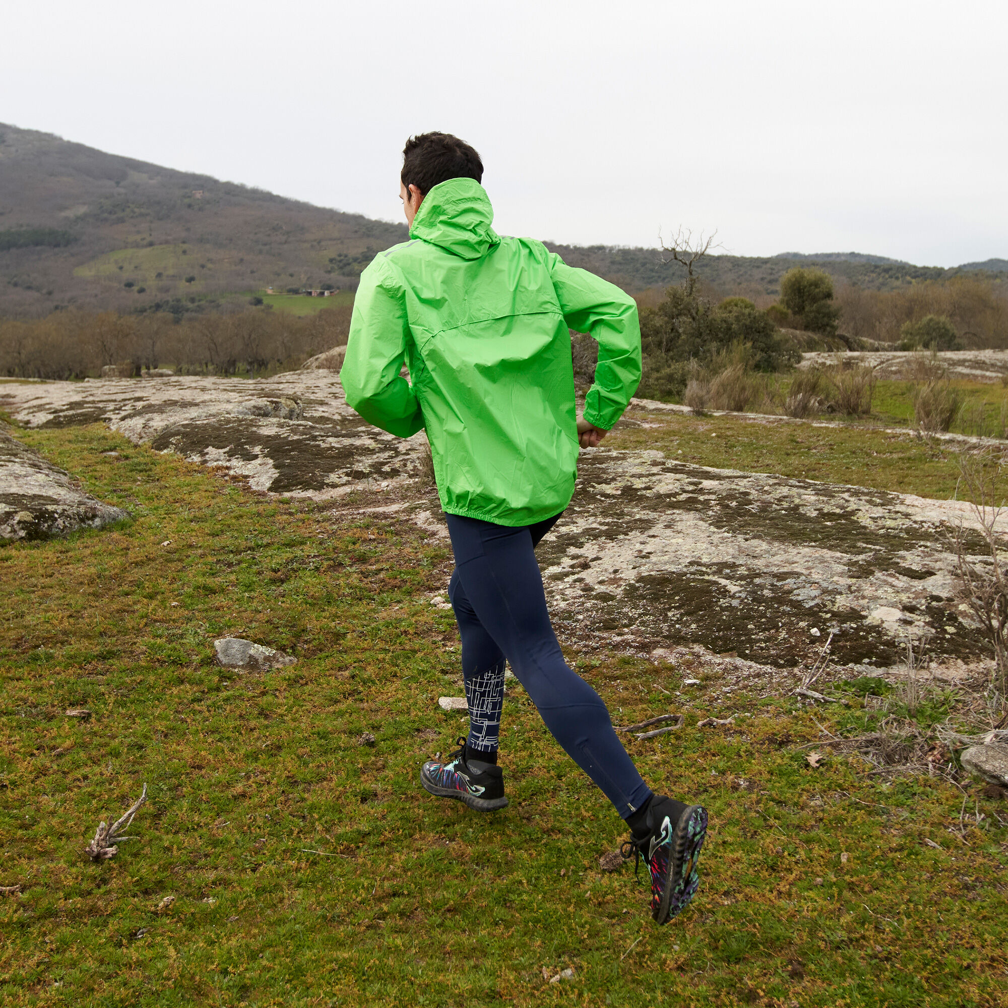 Rainjacket man R Trail Nature fluorescent green JOMA