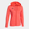 Hooded jacket woman Sculpture II coral