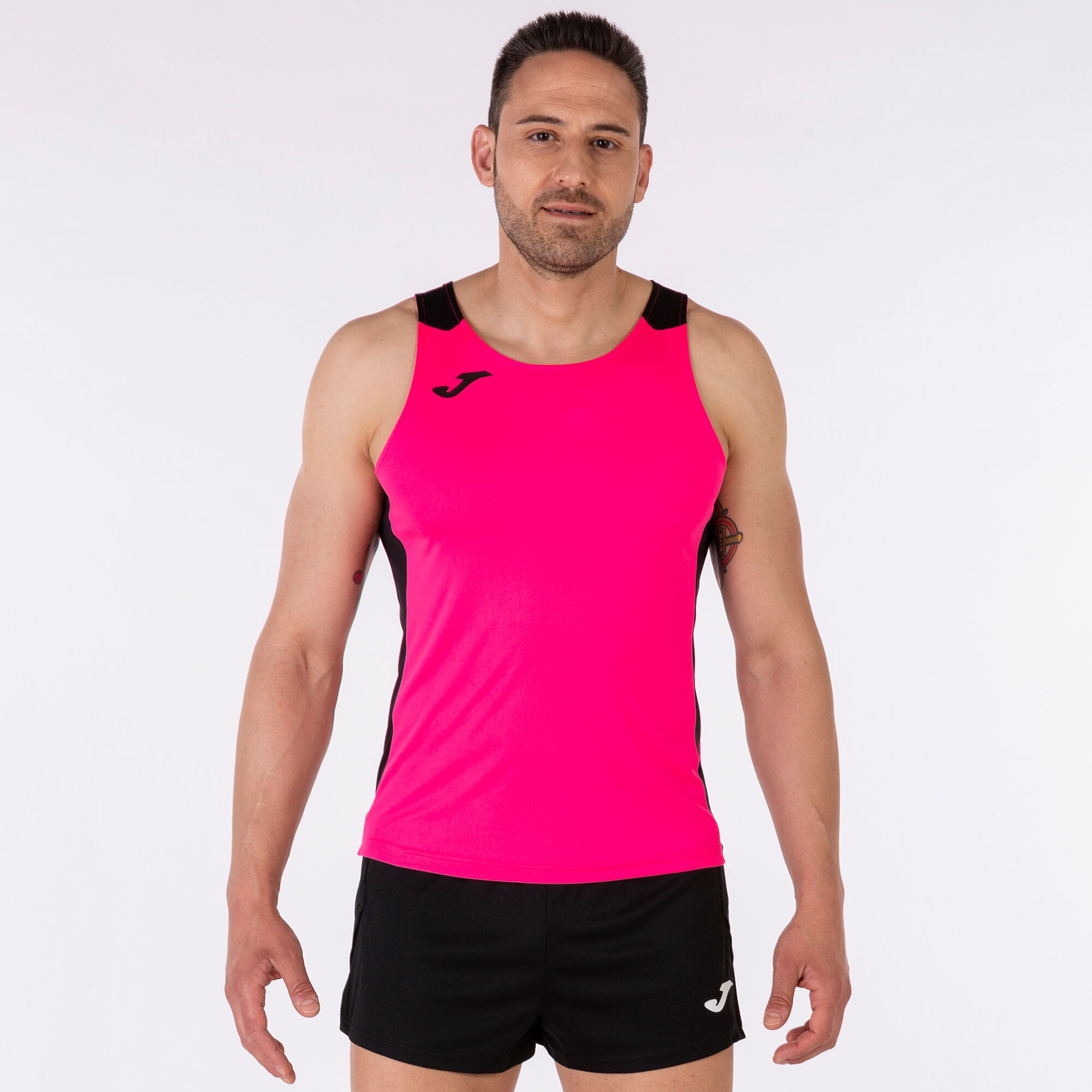 D bardeur homme Record II rose fluo noir