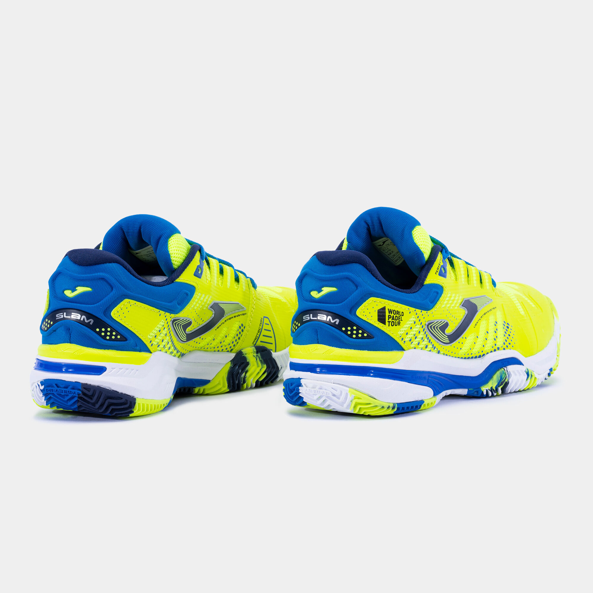 Royal blue and best sale yellow tennis shoes