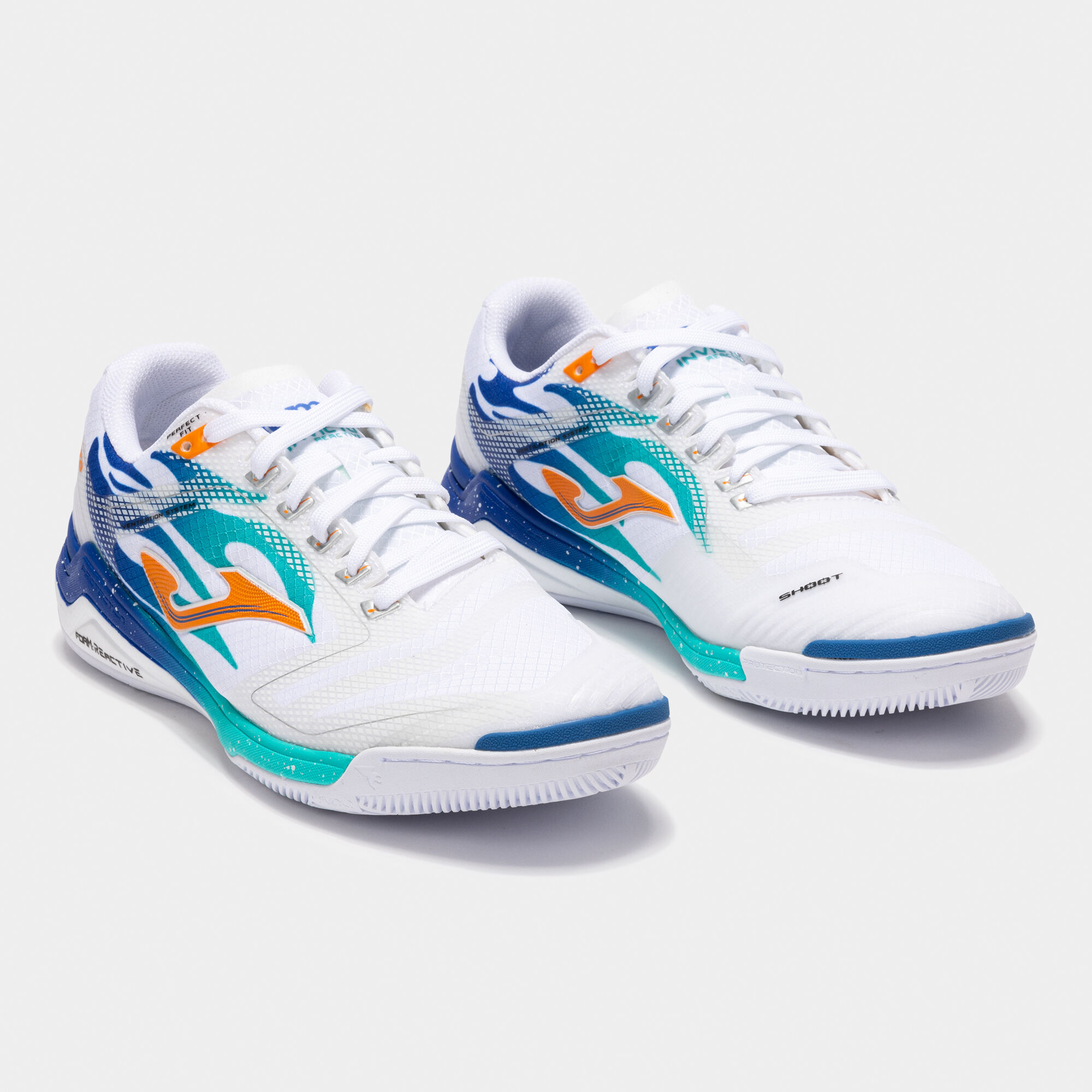Futsal shoes Invicto 25 indoor white royal blue