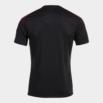 Maglia a manica corta uomo Olimpiada nero rosso