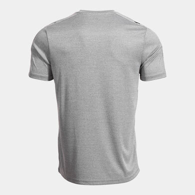 Camiseta manga corta hombre Olimpiada gris melange negro