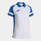 Polo shirt short-sleeve woman Lider white royal blue