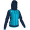 Jacke mit kapuze frau Supernova marineblau neon-türkis