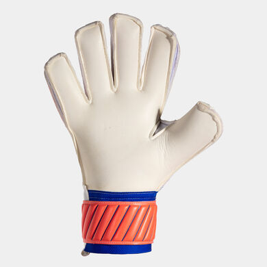 Guantes portero fútbol Brave blanco coral flúor