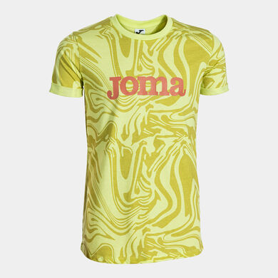Maillot manches courtes fille Kids Camp vert citron