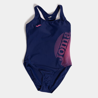 Swimsuit woman Lake II blue fuchsia