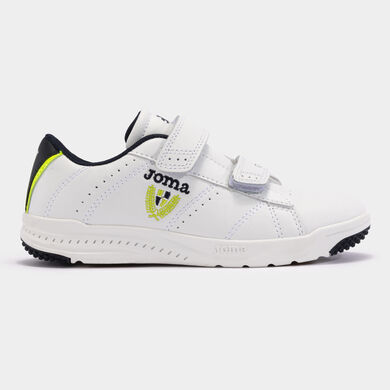 Obuwie sportowe casual W.Play Jr 24 junior bialy limonkowy