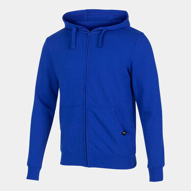 Hooded jacket man Jungle royal blue