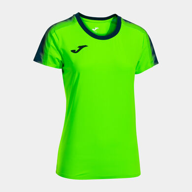 Maglia a manica corta donna Elite XI verde fluorescente blu scuro