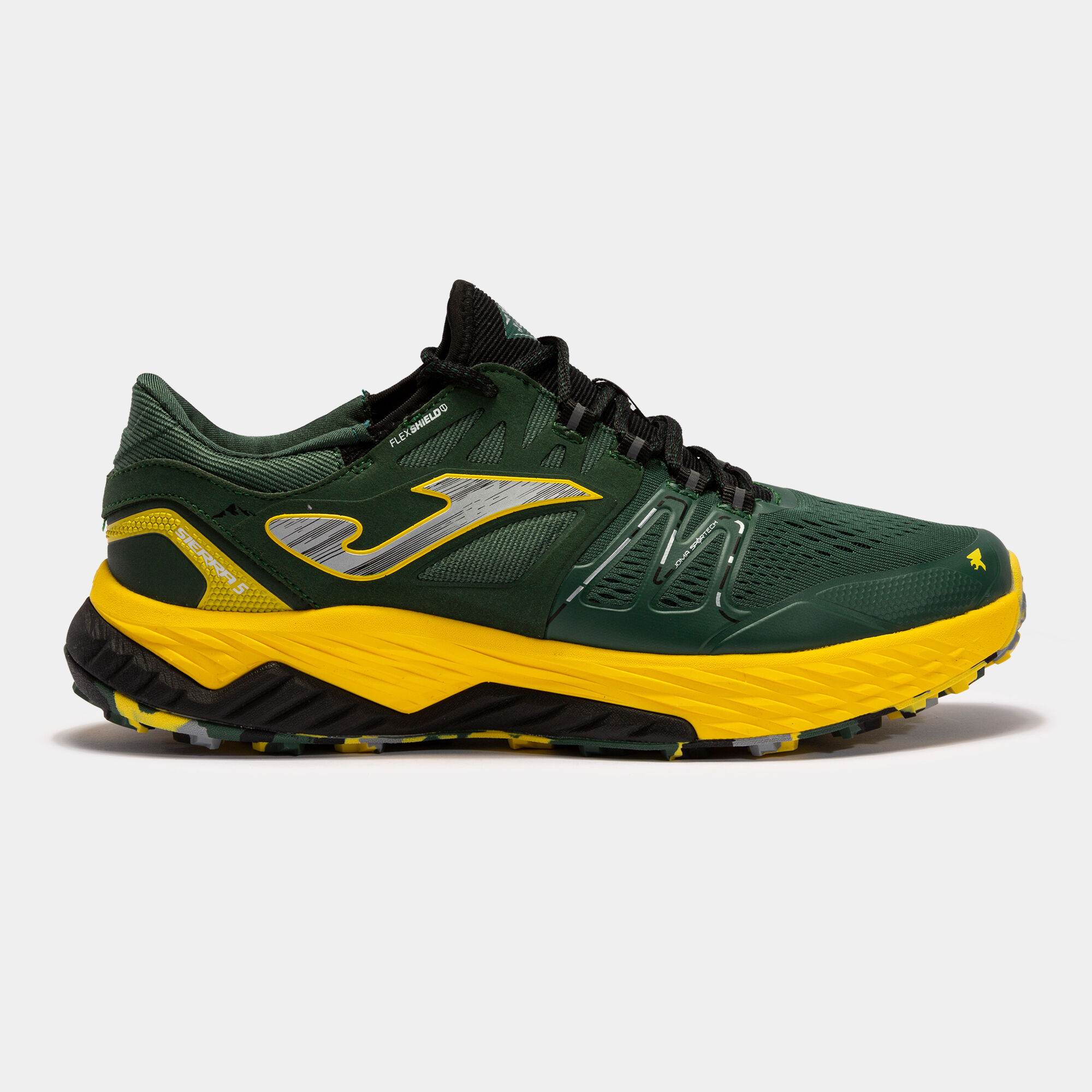 Trail-running shoes Sierra 22 man green yellow