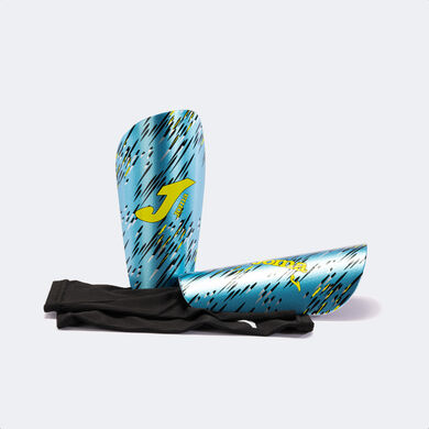 Caneleiras Spider azul-turquesa fluorescente