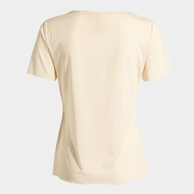 Camiseta manga corta mujer Indoor gym beige