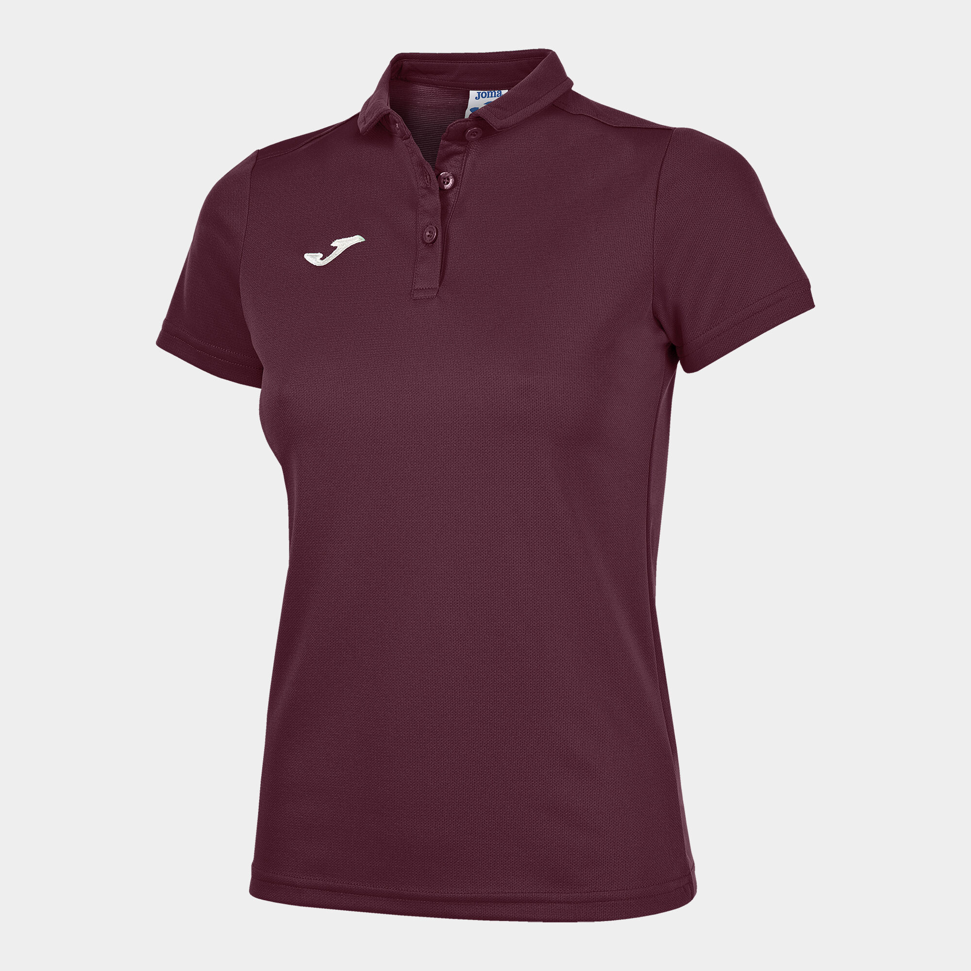Polo shirt short-sleeve woman Hobby burgundy