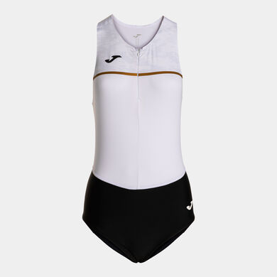 One-piece woman Record III white black