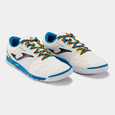 Pantofi sport fotbal în sală Cancha 22 indoor alb albastru