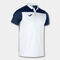Polo manches courtes homme Hobby II blanc bleu marine