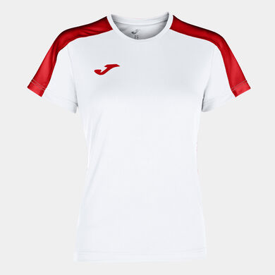 Camiseta manga corta mujer Academy III blanco rojo