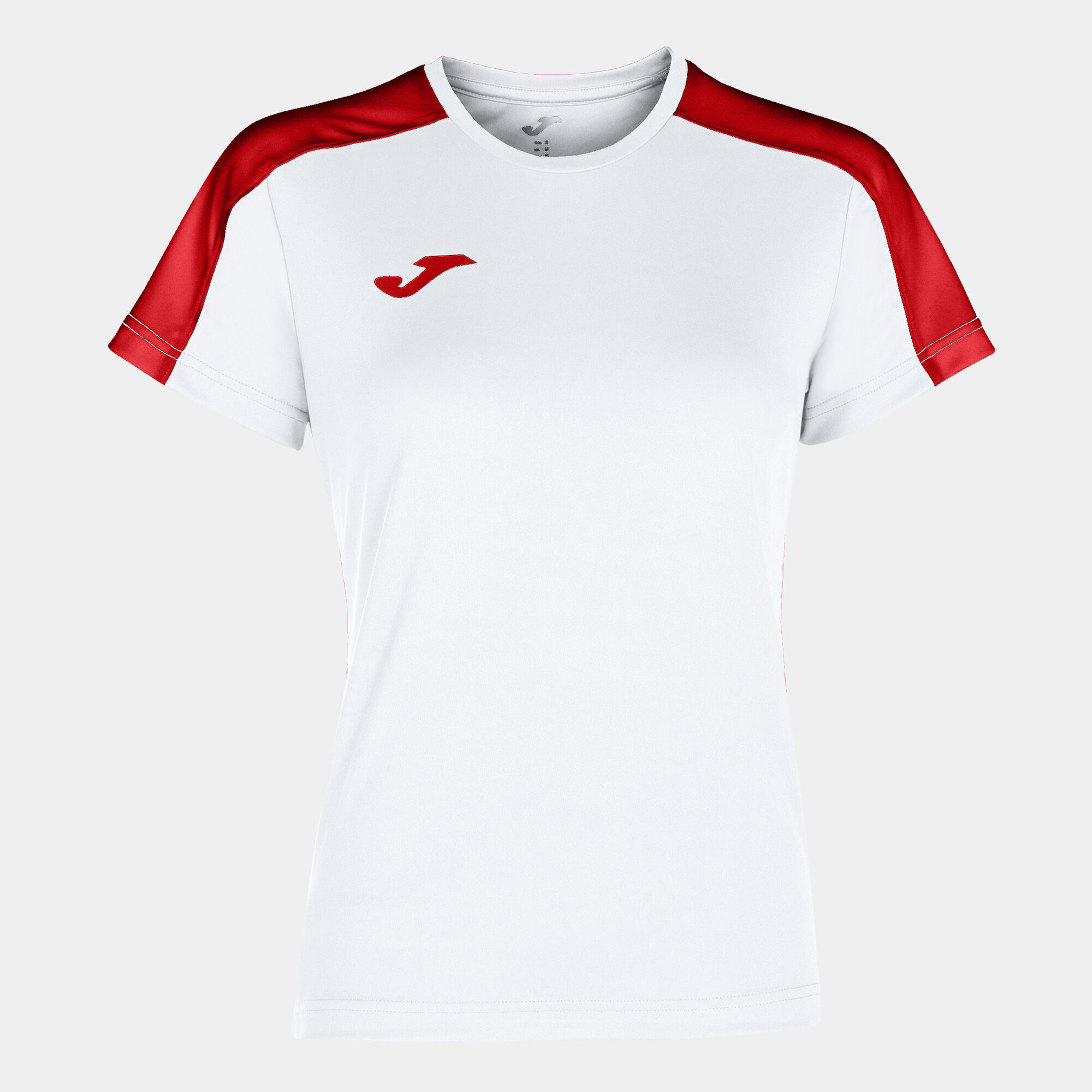 Camiseta manga corta mujer Academy III blanco rojo