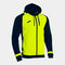 Giacca con cappuccio uomo Lider giallo fluorescente blu scuro