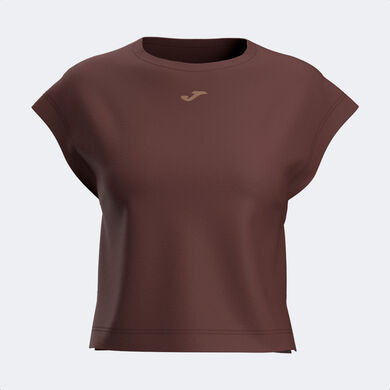 Sleeveless t-shirt woman BREATH brown