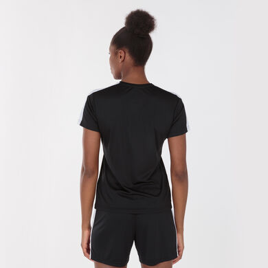 Shirt short sleeve woman Academy III black white